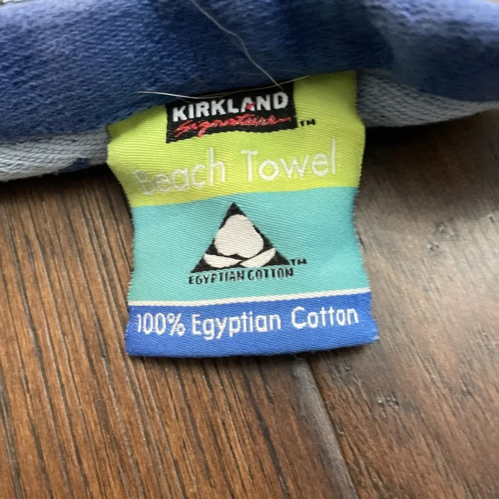 Kirkland Signature Beach Towel 100% Egyptian Cotton 63